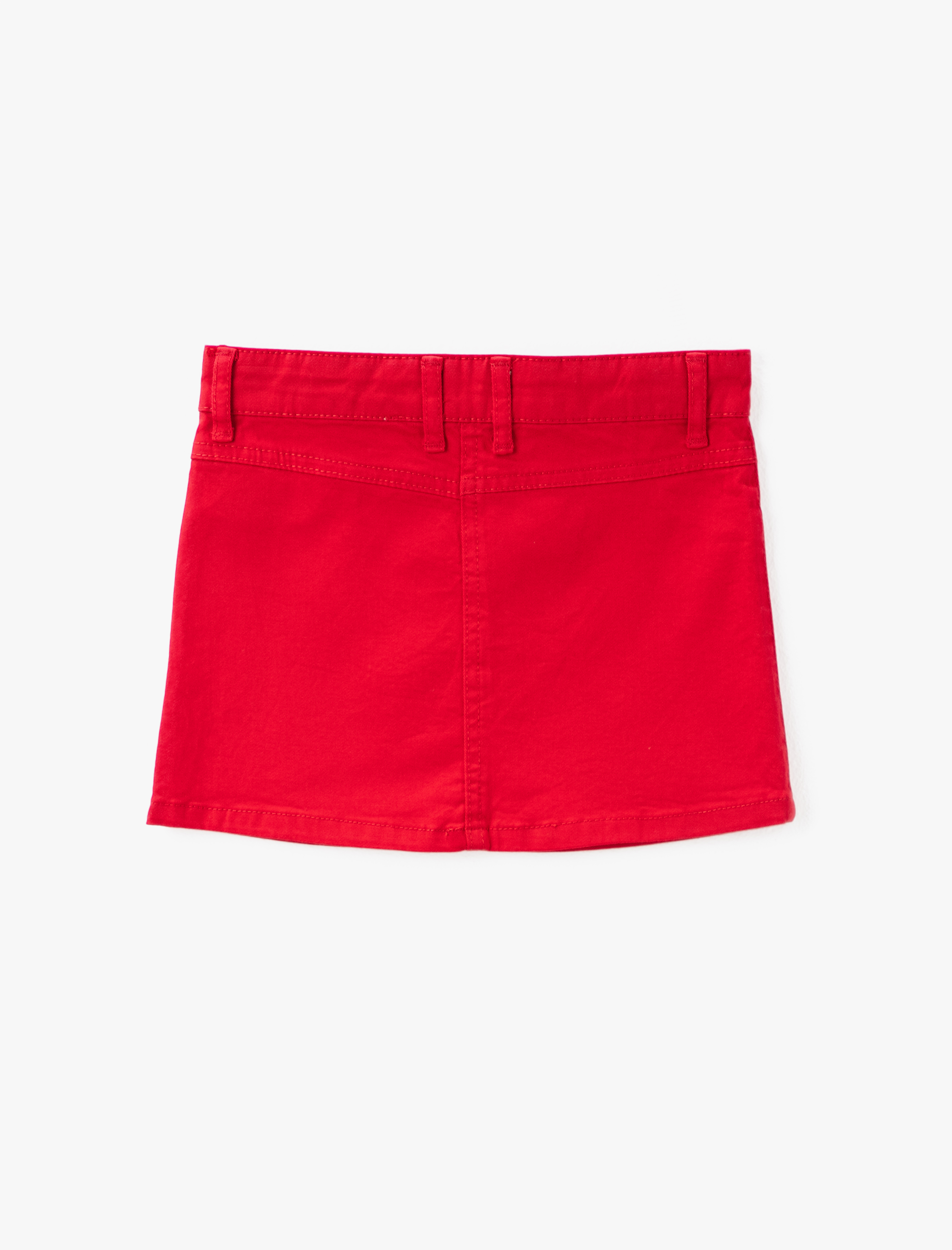  Kız Çocuk Gabardin Kumaş Normal Bel Mini Basic Etek