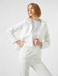 Dik Yaka Şişme Anorak Mont