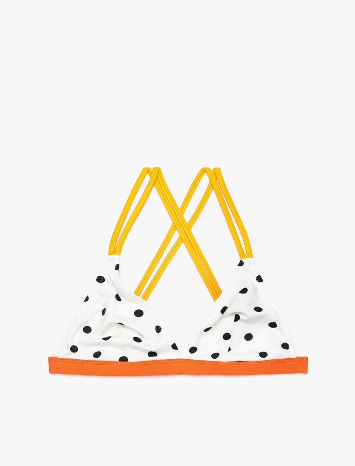  Puantiyeli Bikini Üstü