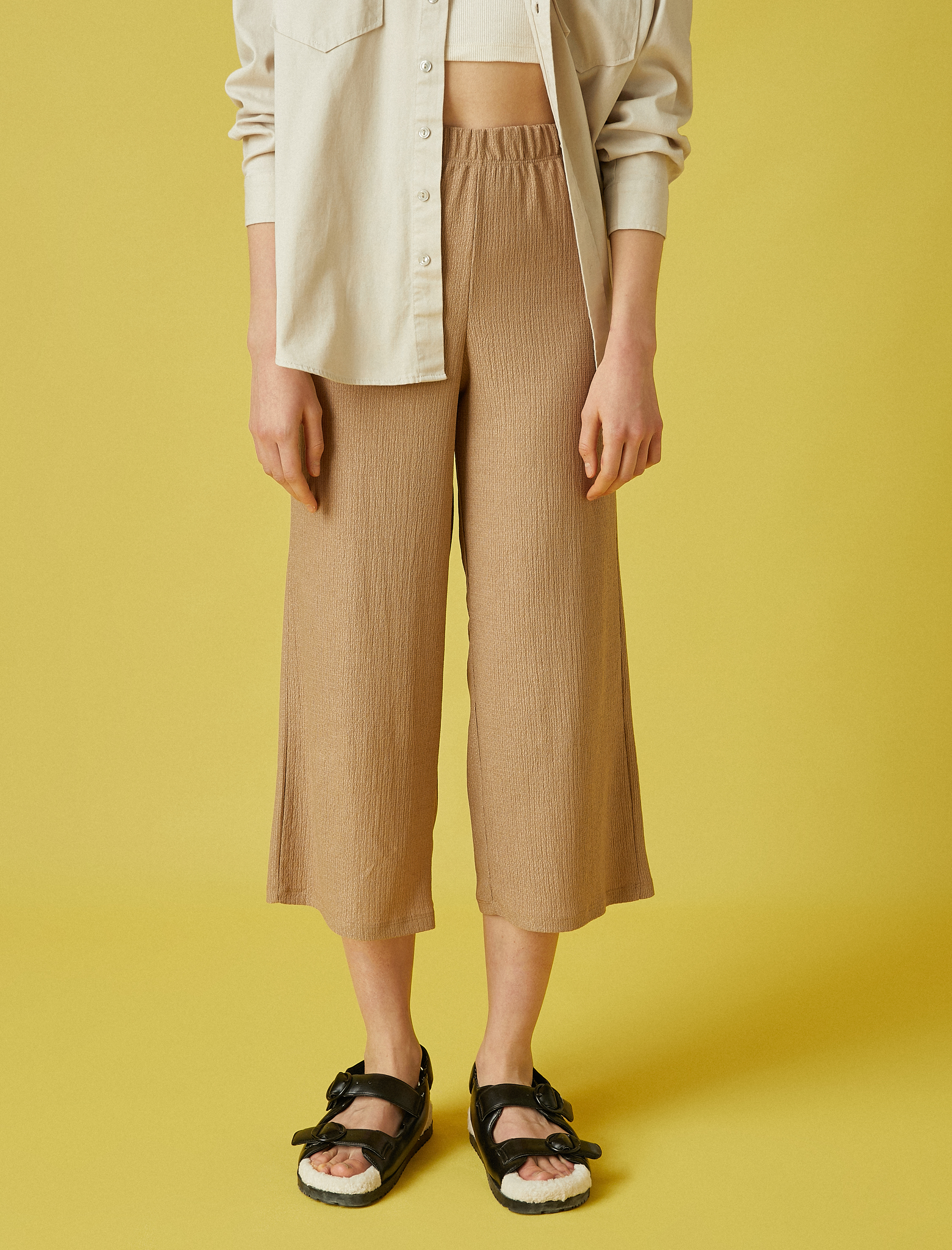   Kısa Pantolon Geniş Paça