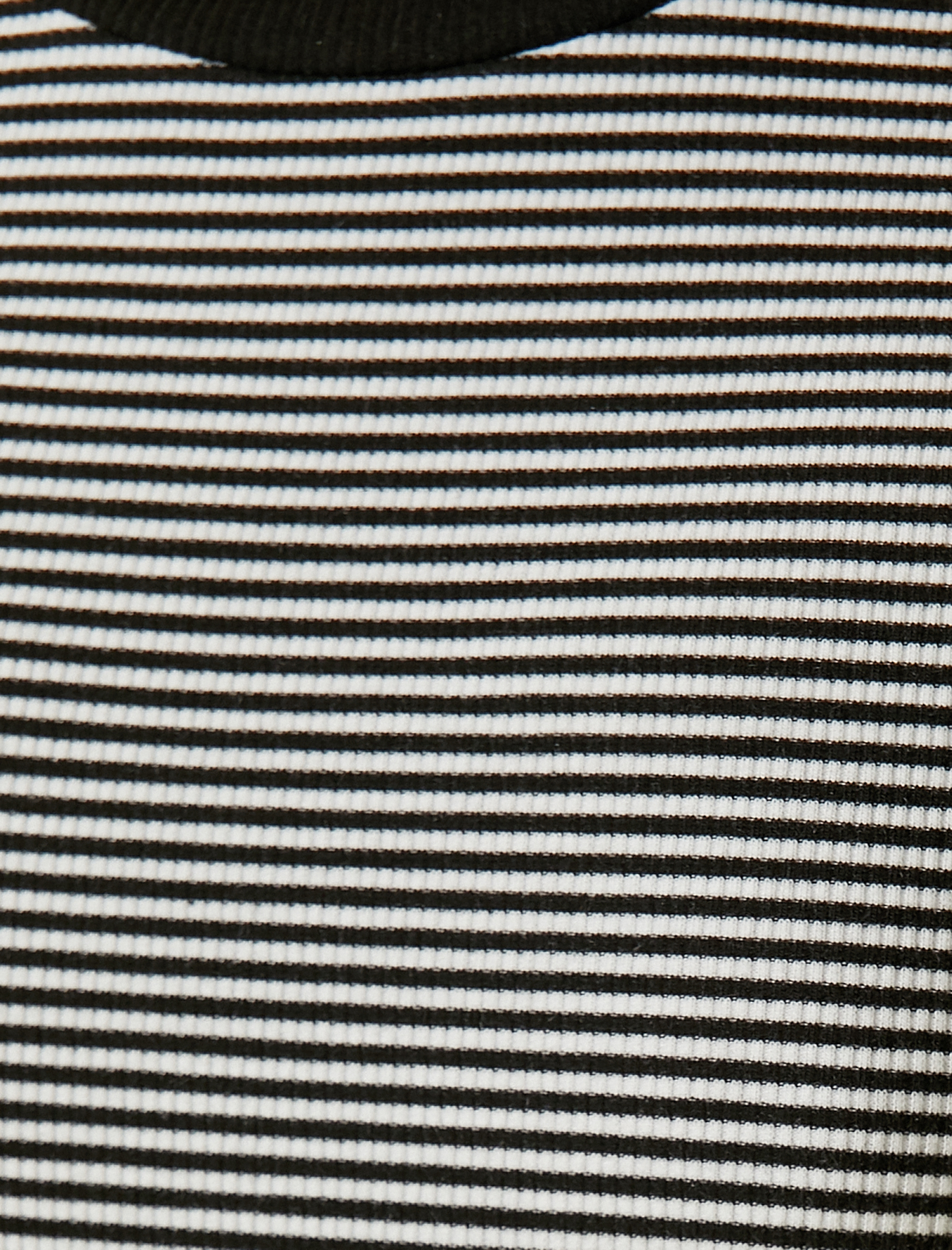   Kısa Kollu Elbise Çizgili Mini