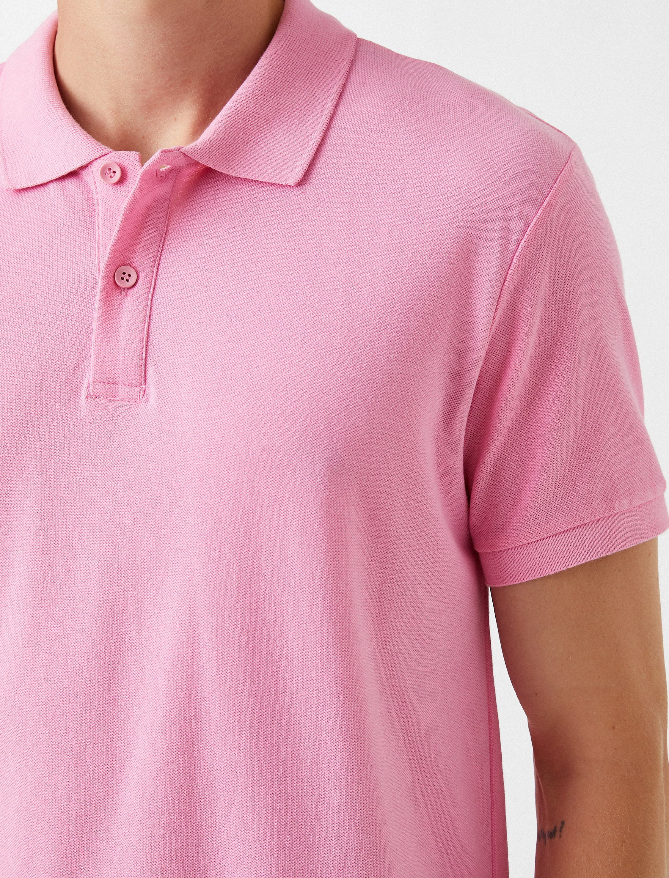   Basic Polo Yaka Tişört Pamuklu