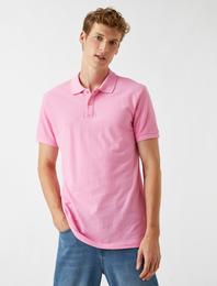 Basic Polo Yaka Tişört Pamuklu