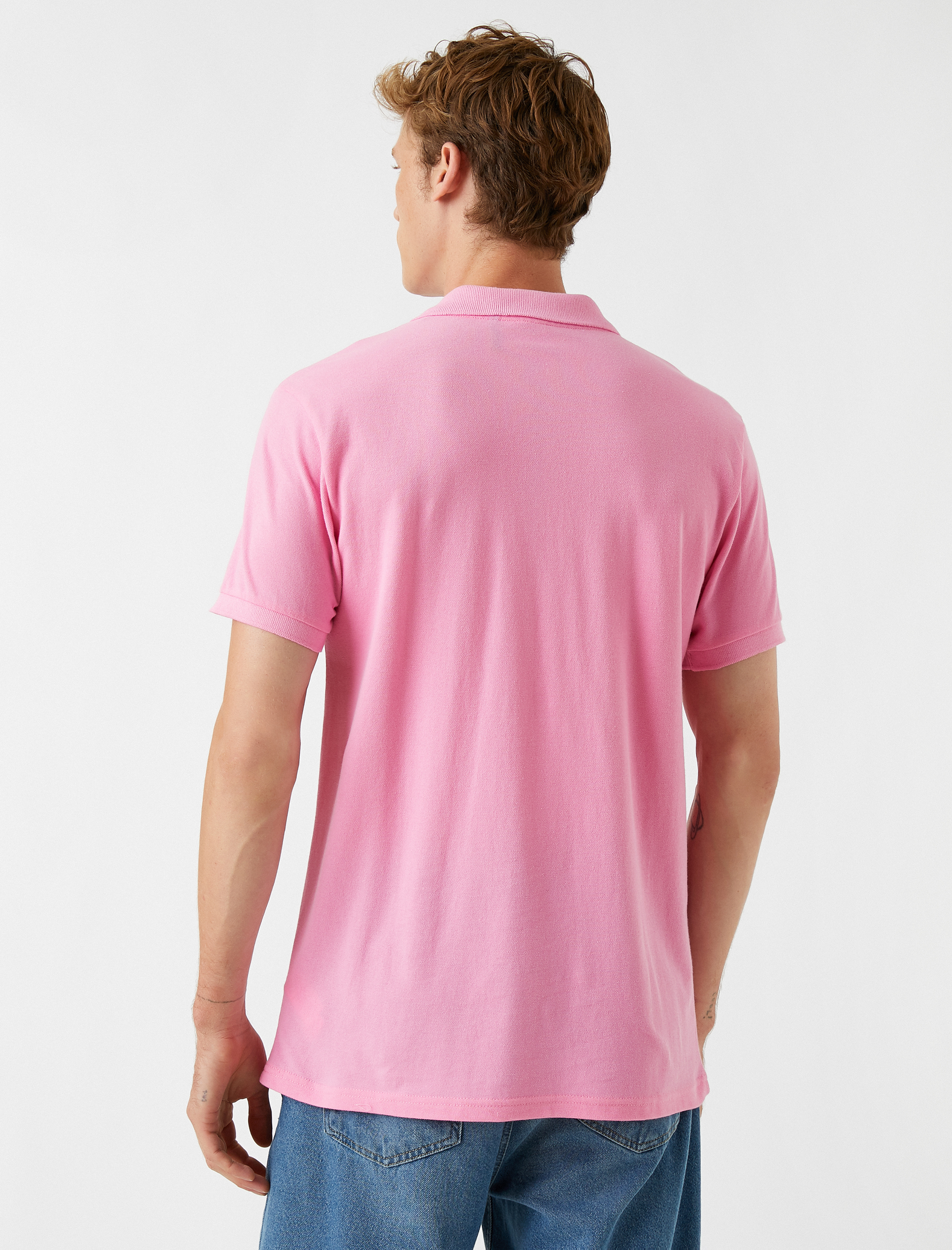   Basic Polo Yaka Tişört Pamuklu
