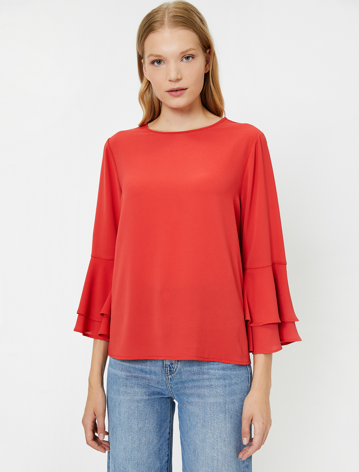   Kolları Volanlı Bluz