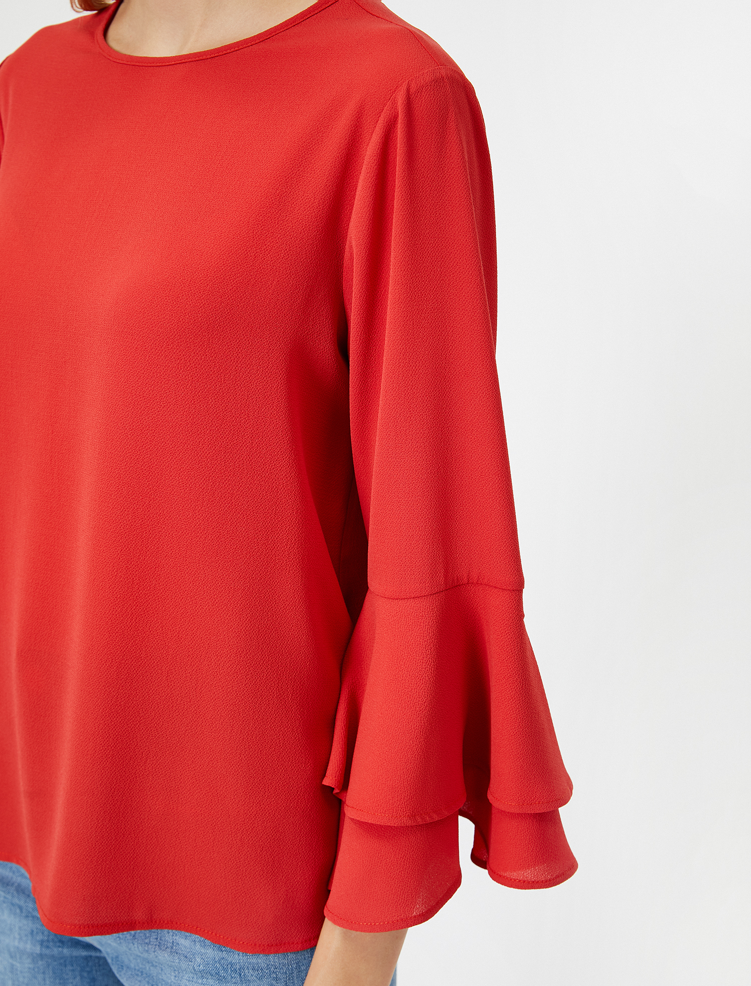   Kolları Volanlı Bluz