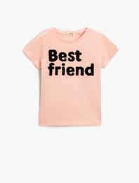 Baskılı Kısa Kollu Tişört Pamuklu