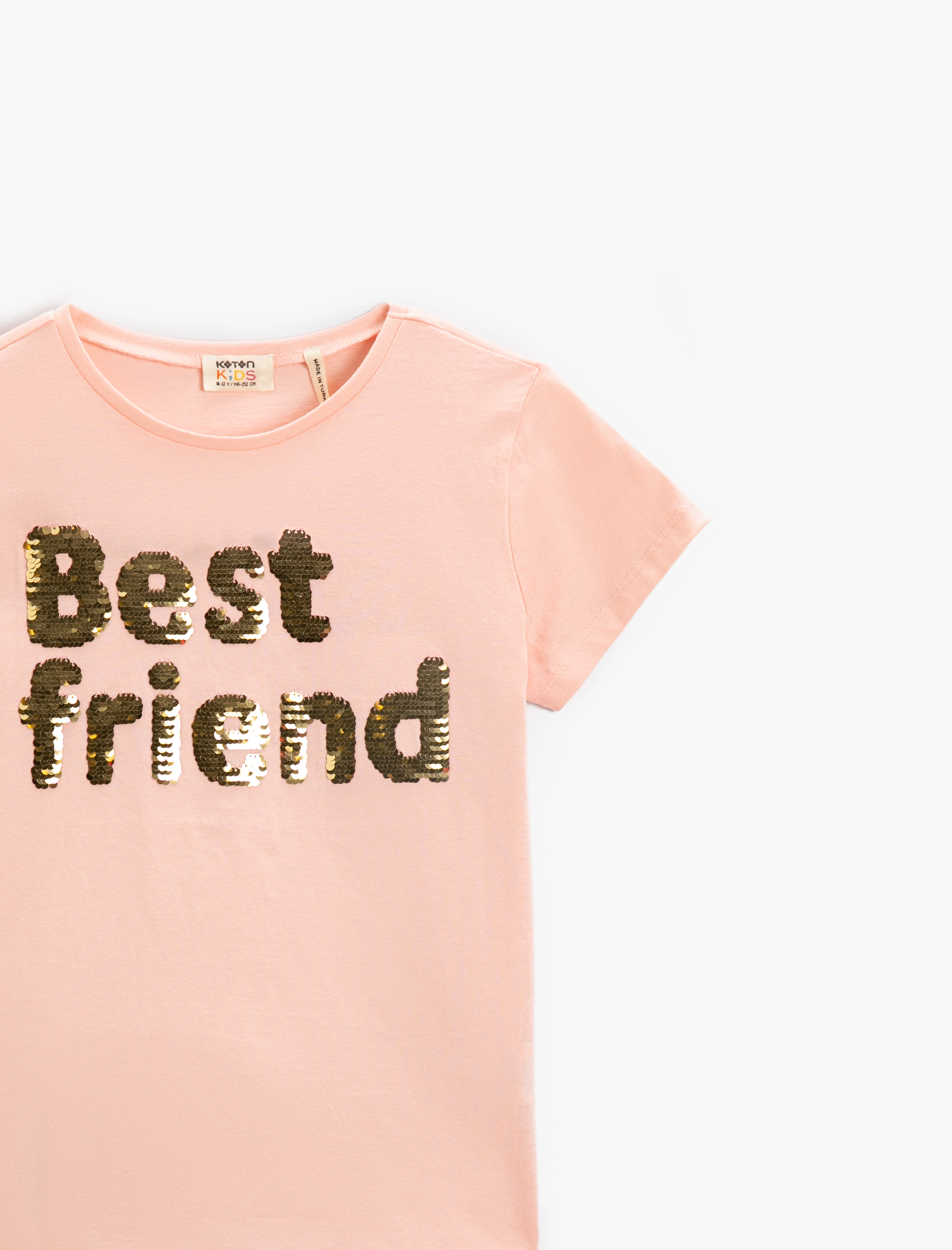  Kız Çocuk Baskılı Kısa Kollu Tişört Pamuklu