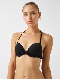 Bağlama Detaylı Bikini Üstü