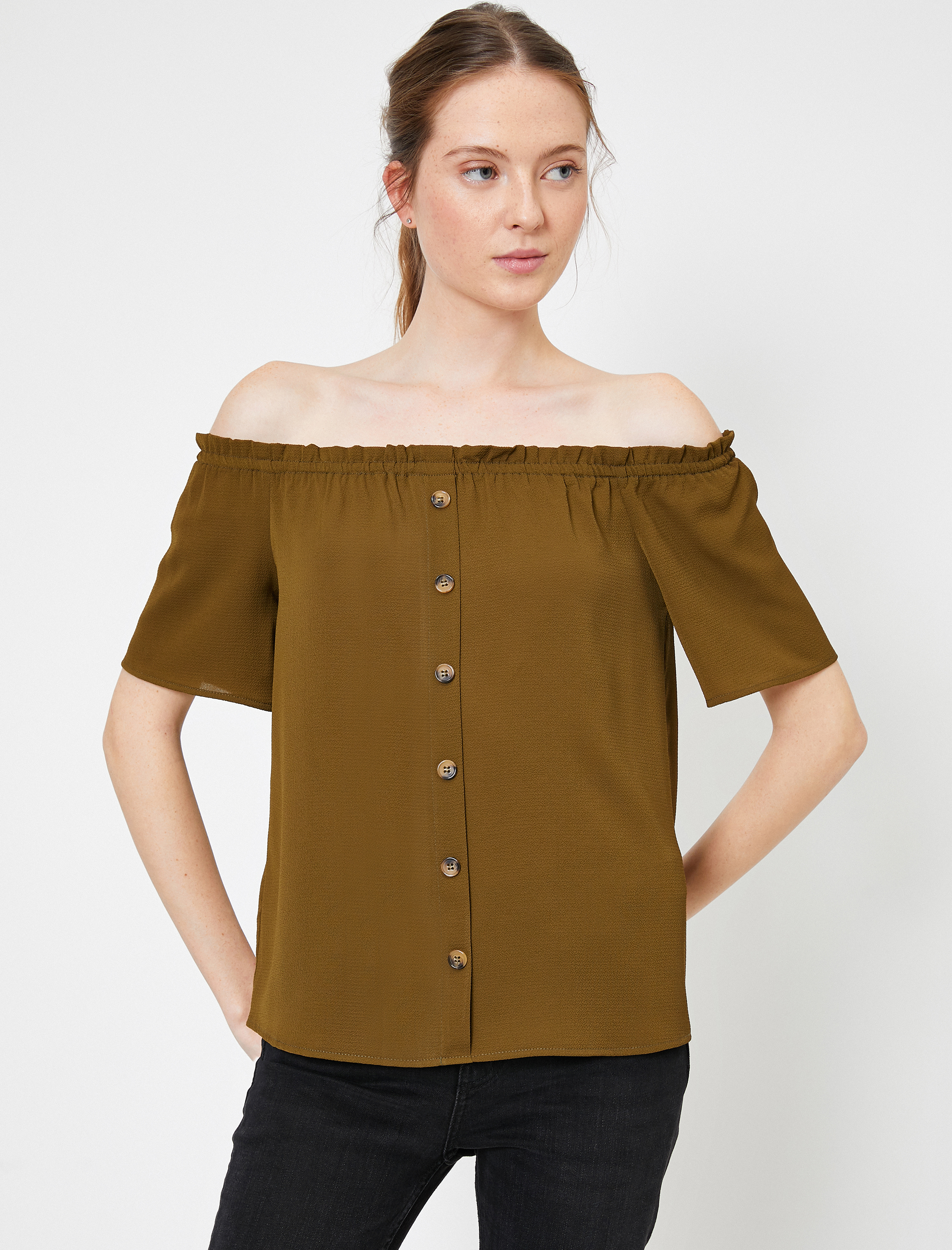 Düşük Omuzlu Gömlek