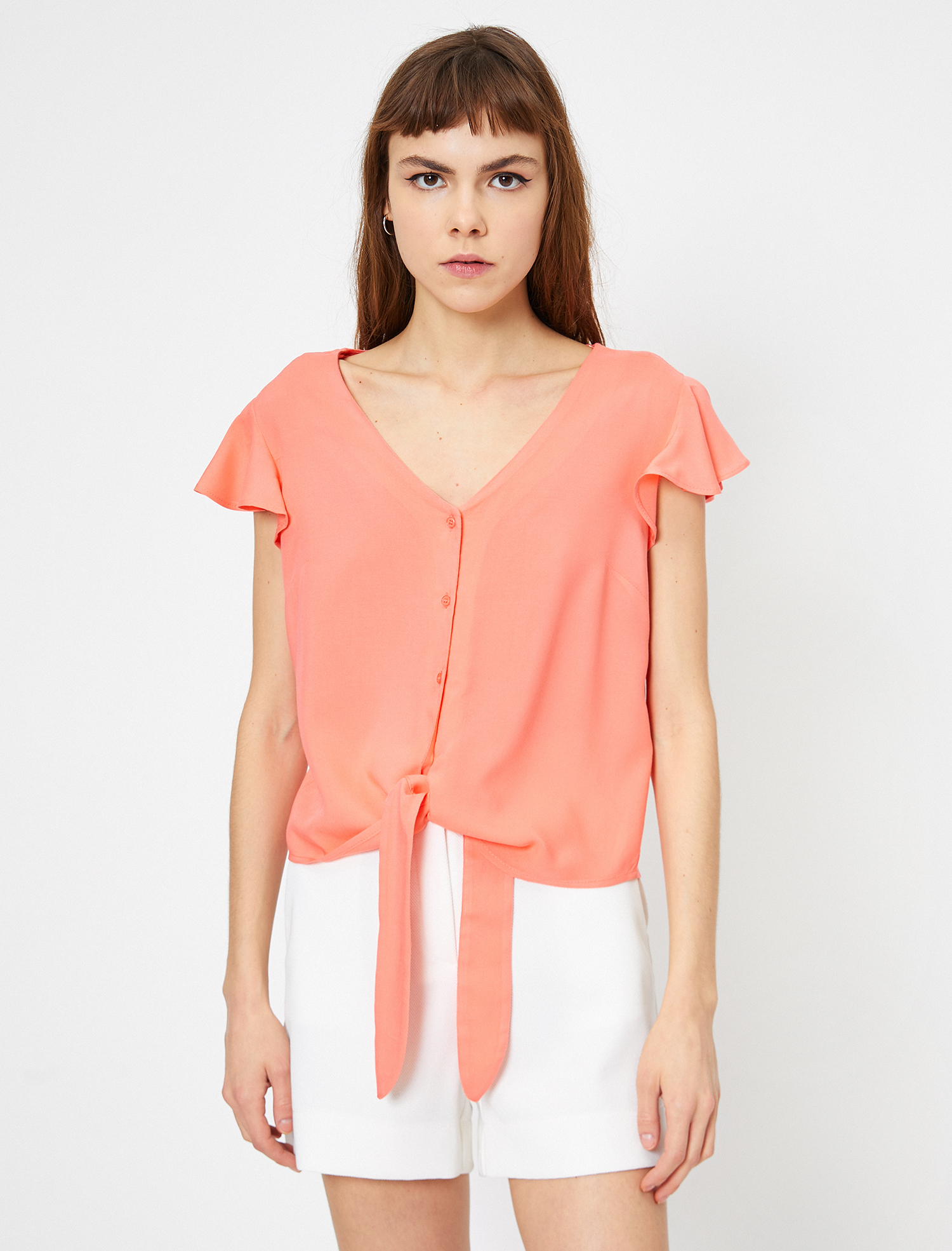   Düğme Detaylı Bluz