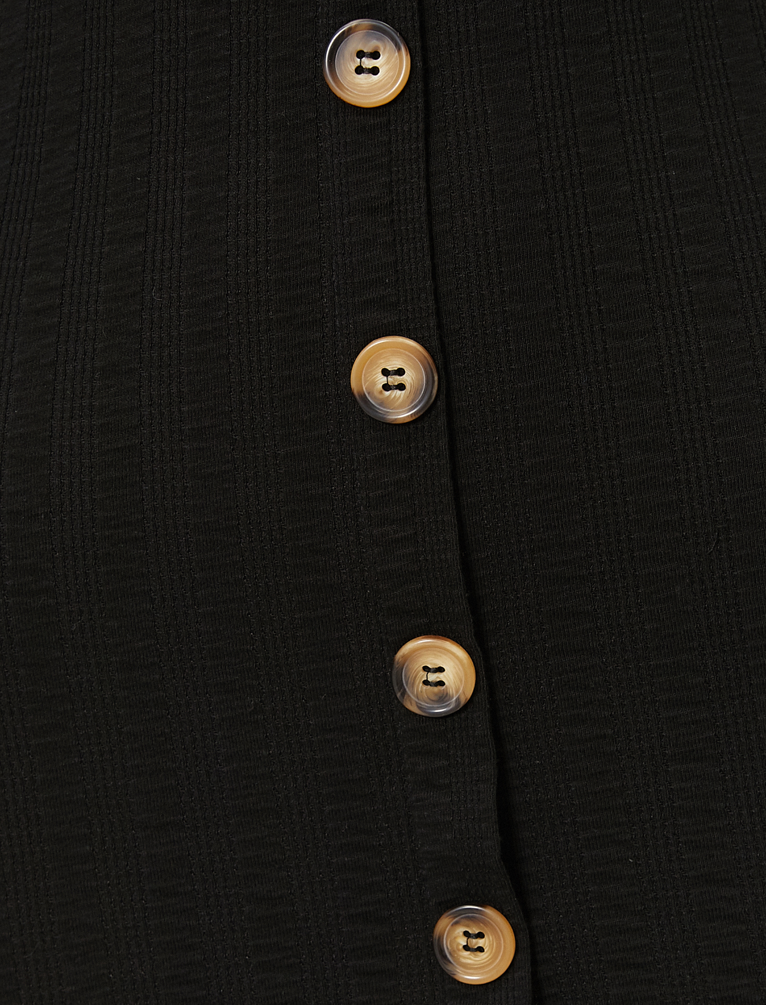   Önü Düğmeli Kısa Kollu Slim Mini Elbise