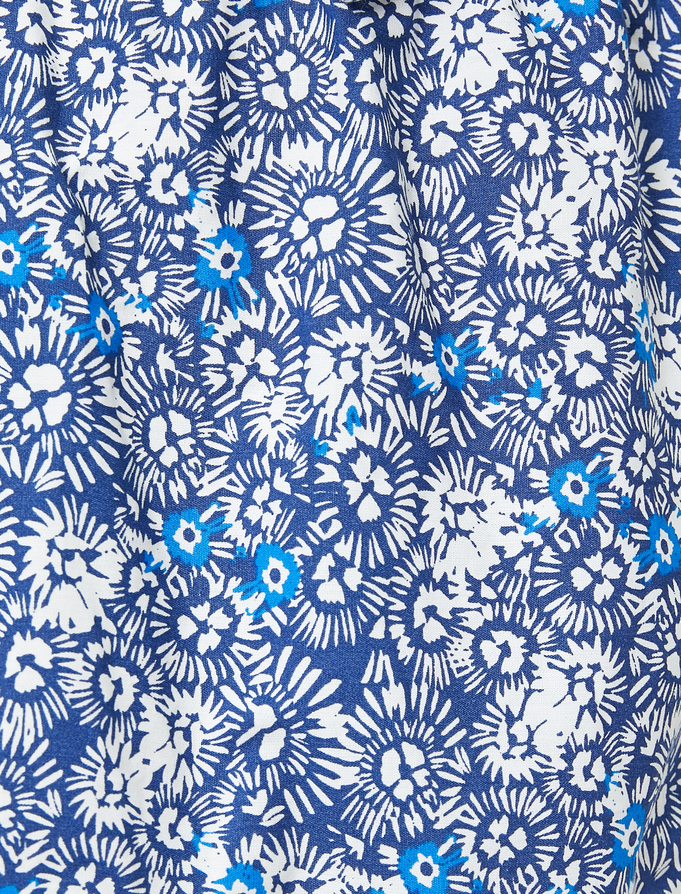   Çiçek Desenli Poplin Elbise