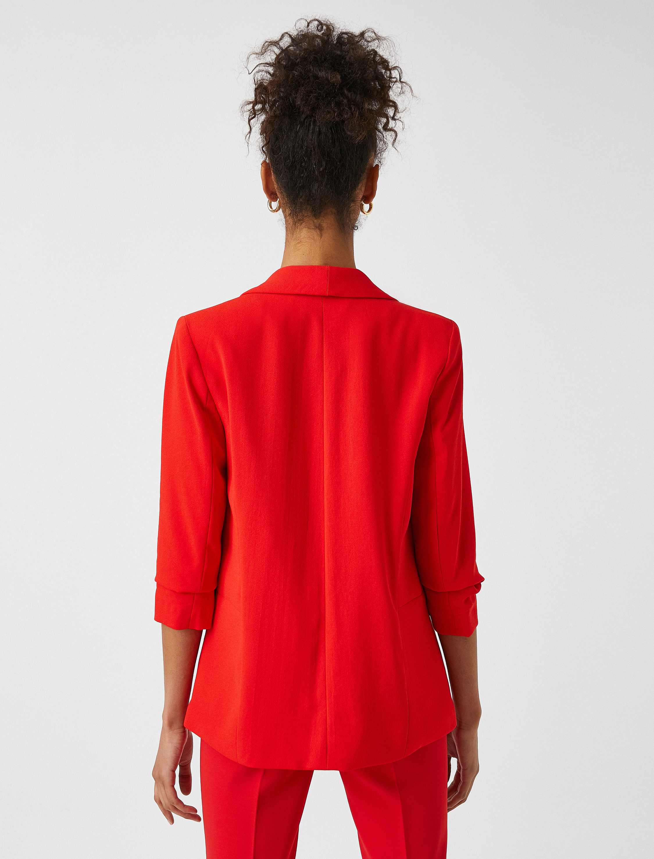   Kolları Büzgülü Blazer Ceket