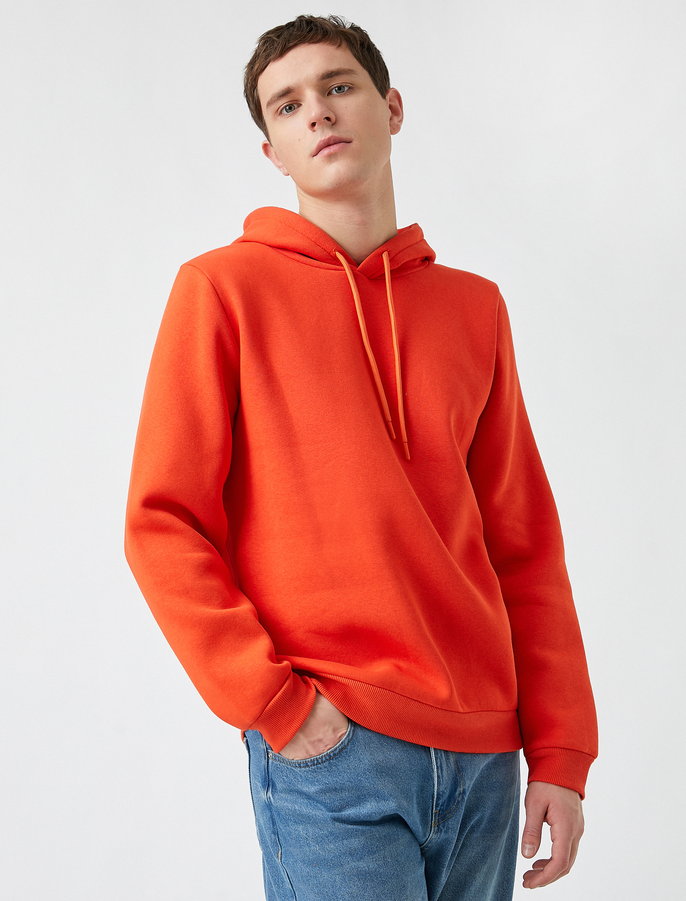   Basic Kapüşonlu Sweatshirt
