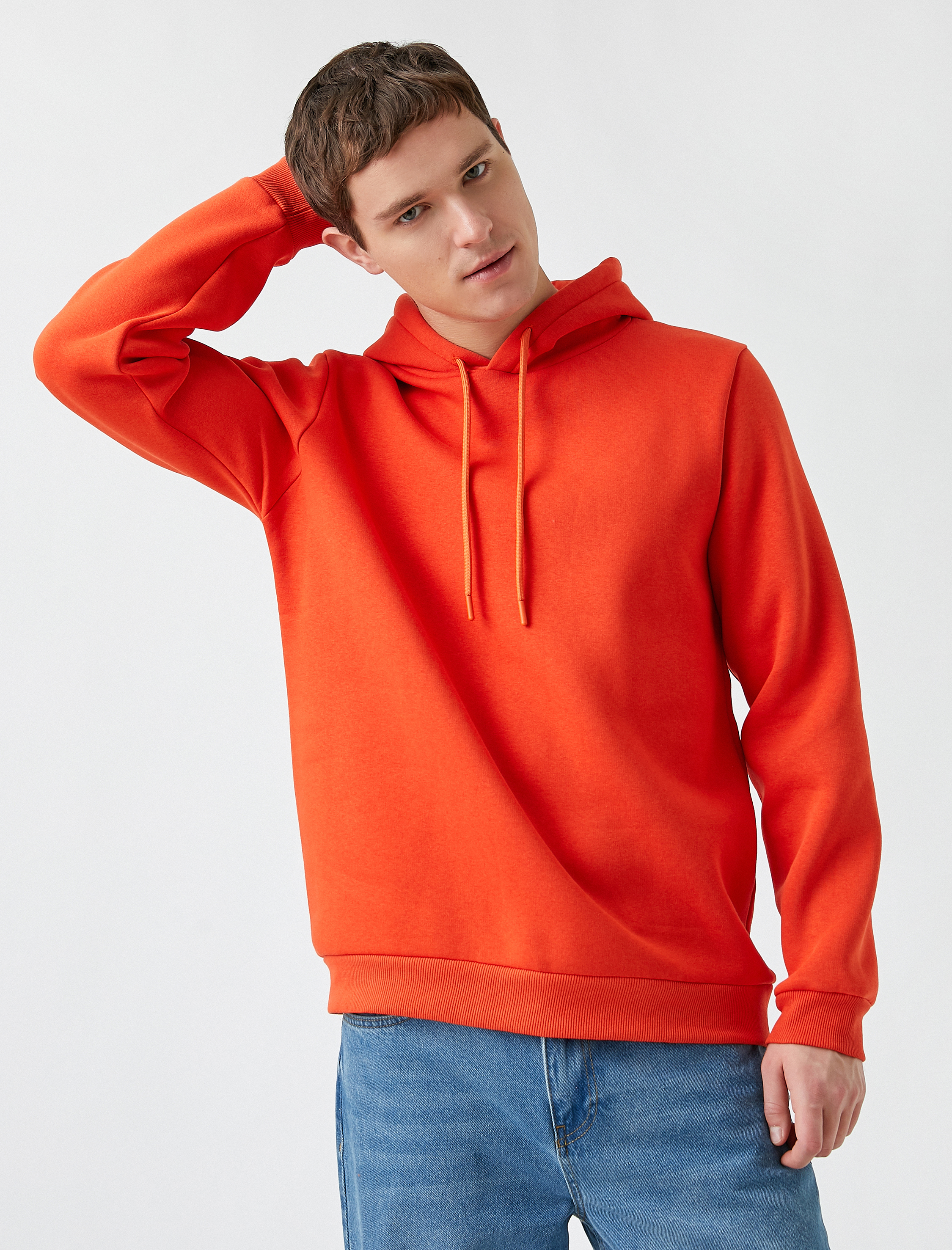   Basic Kapüşonlu Sweatshirt