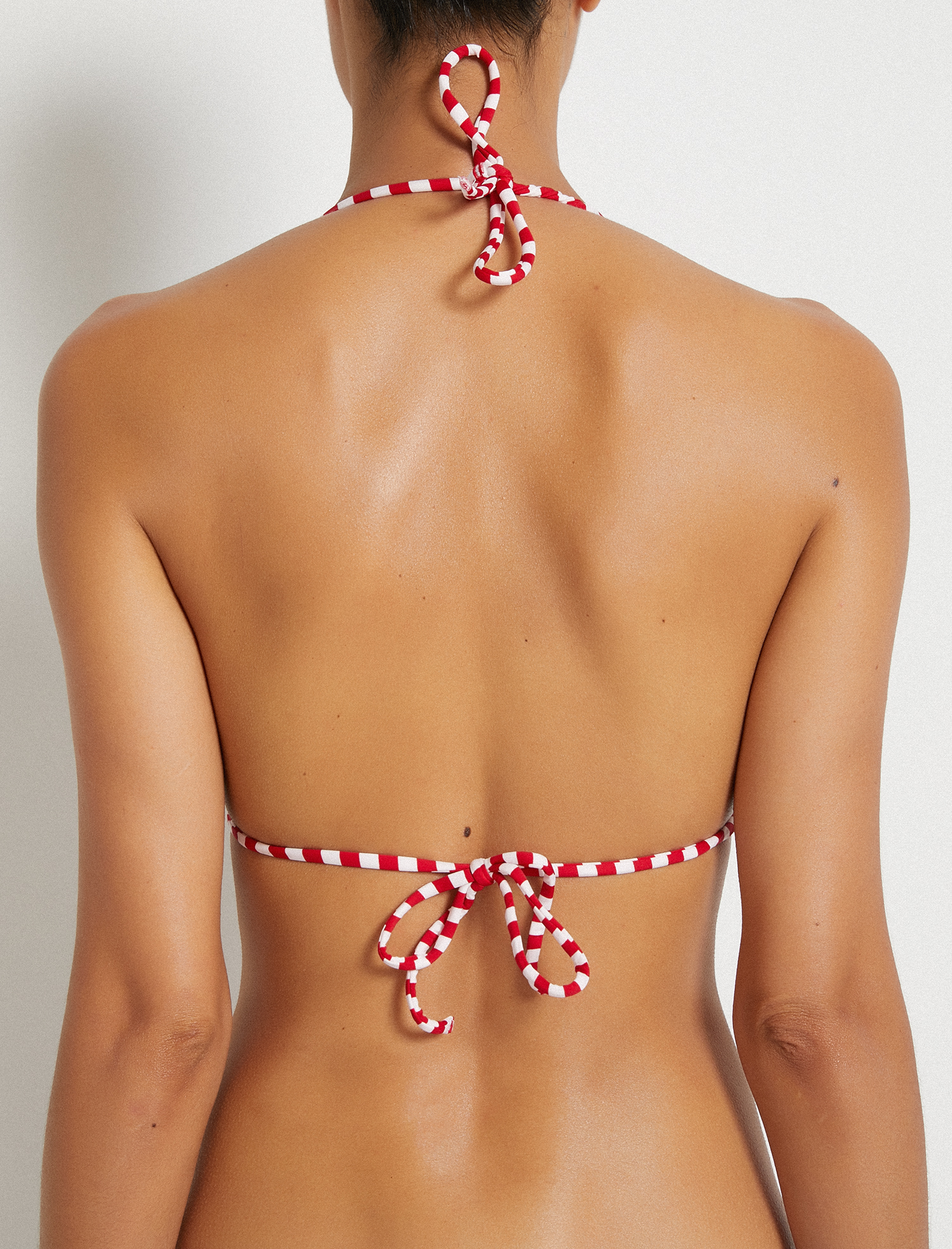   Çizgili Bikini Üstü