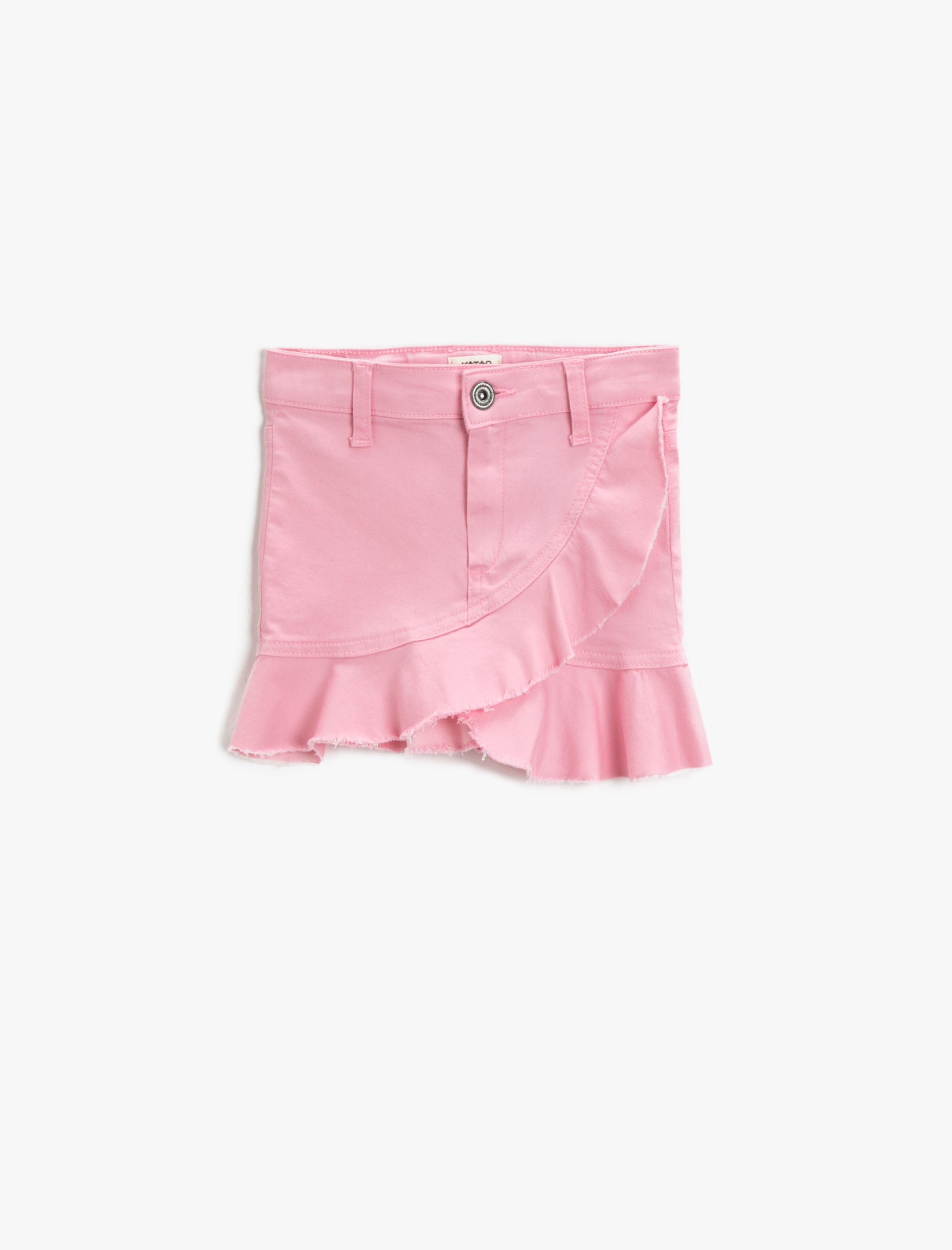  Kız Çocuk Kot Etek Fırfırlı