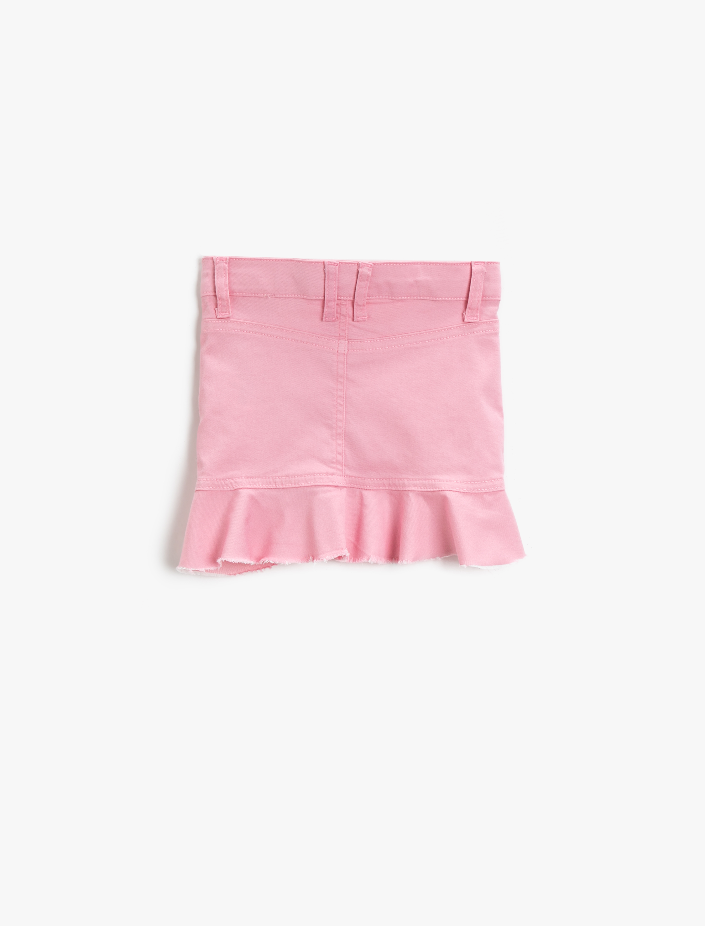  Kız Çocuk Kot Etek Fırfırlı