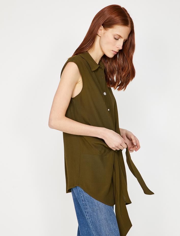  Beli Bağlamalı Gömlek