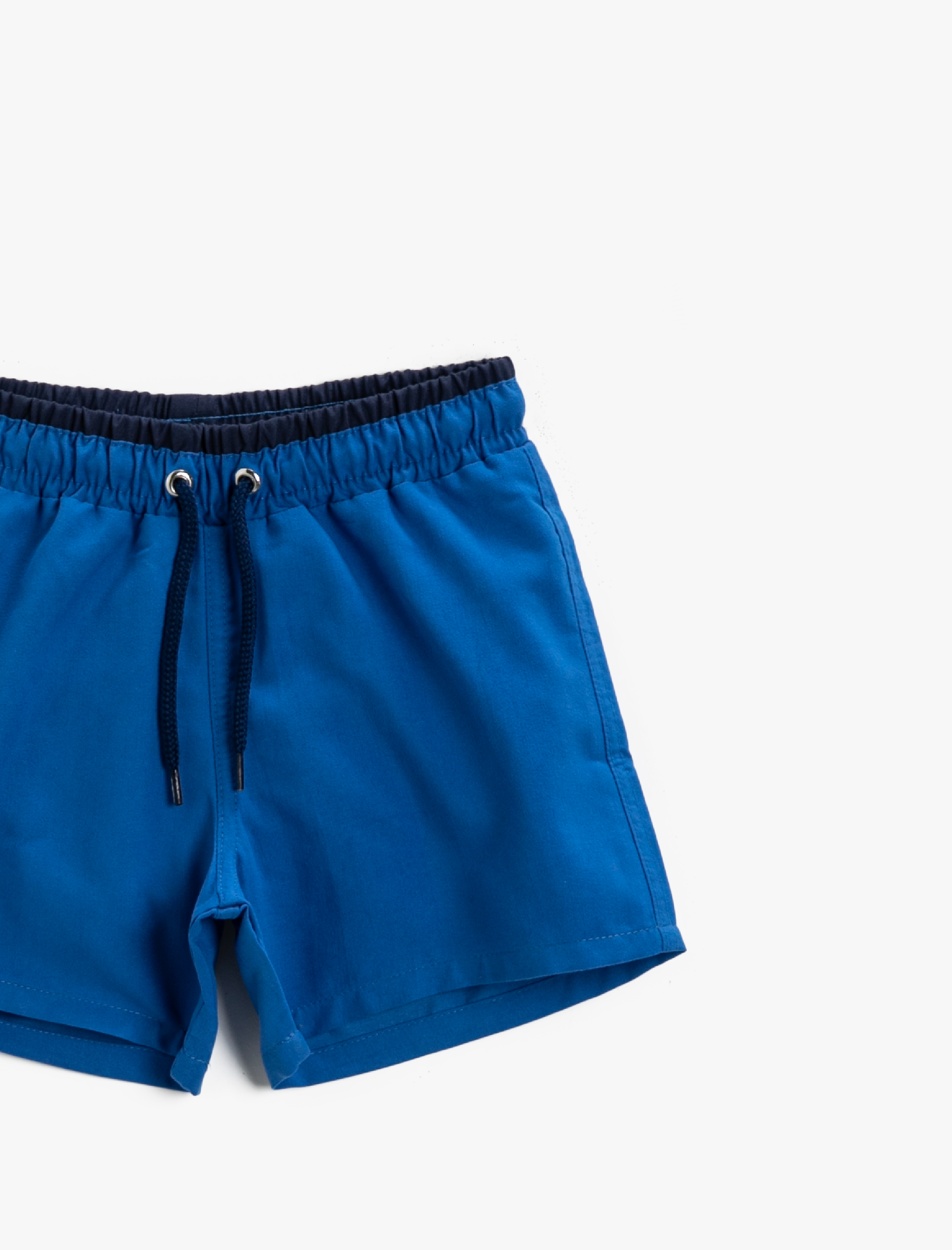  Erkek Çocuk Deniz Şortu Basic Beli Bağlamalı