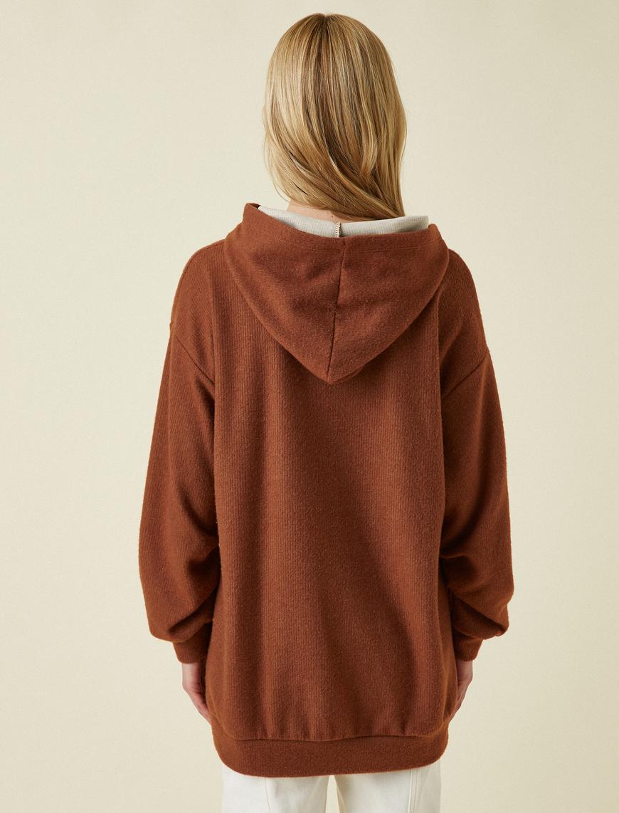   Kapüşonlu Oversize Sweatshirt