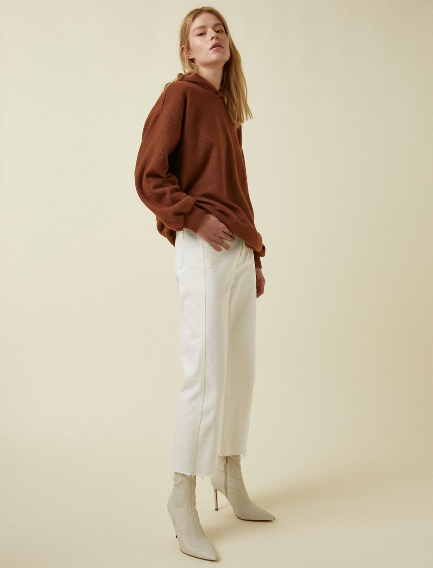   Kapüşonlu Oversize Sweatshirt