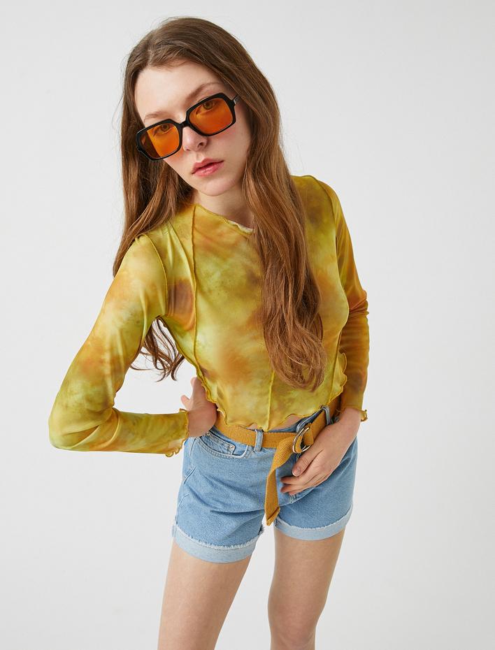  Yüksek Bel Kot Şort