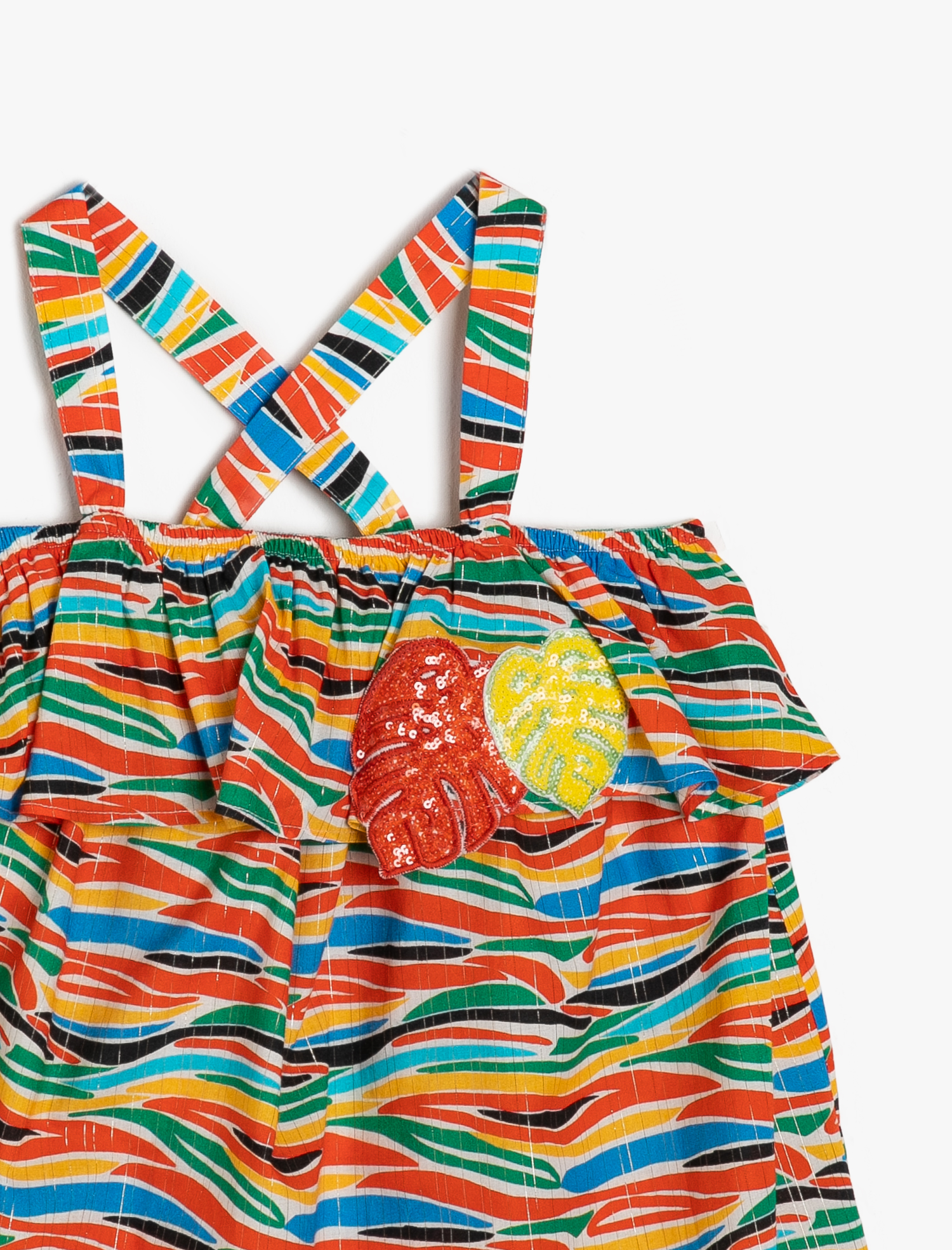 Kız Çocuk Pul Detaylı Elbise