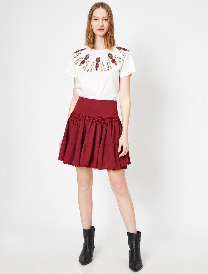  Fırfır Detaylı Etek