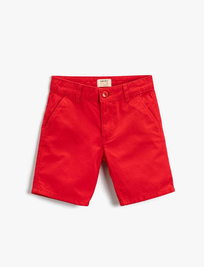Erkek Çocuk Chino Şort Pamuklu