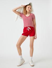 Bağcıklı Mini Şort