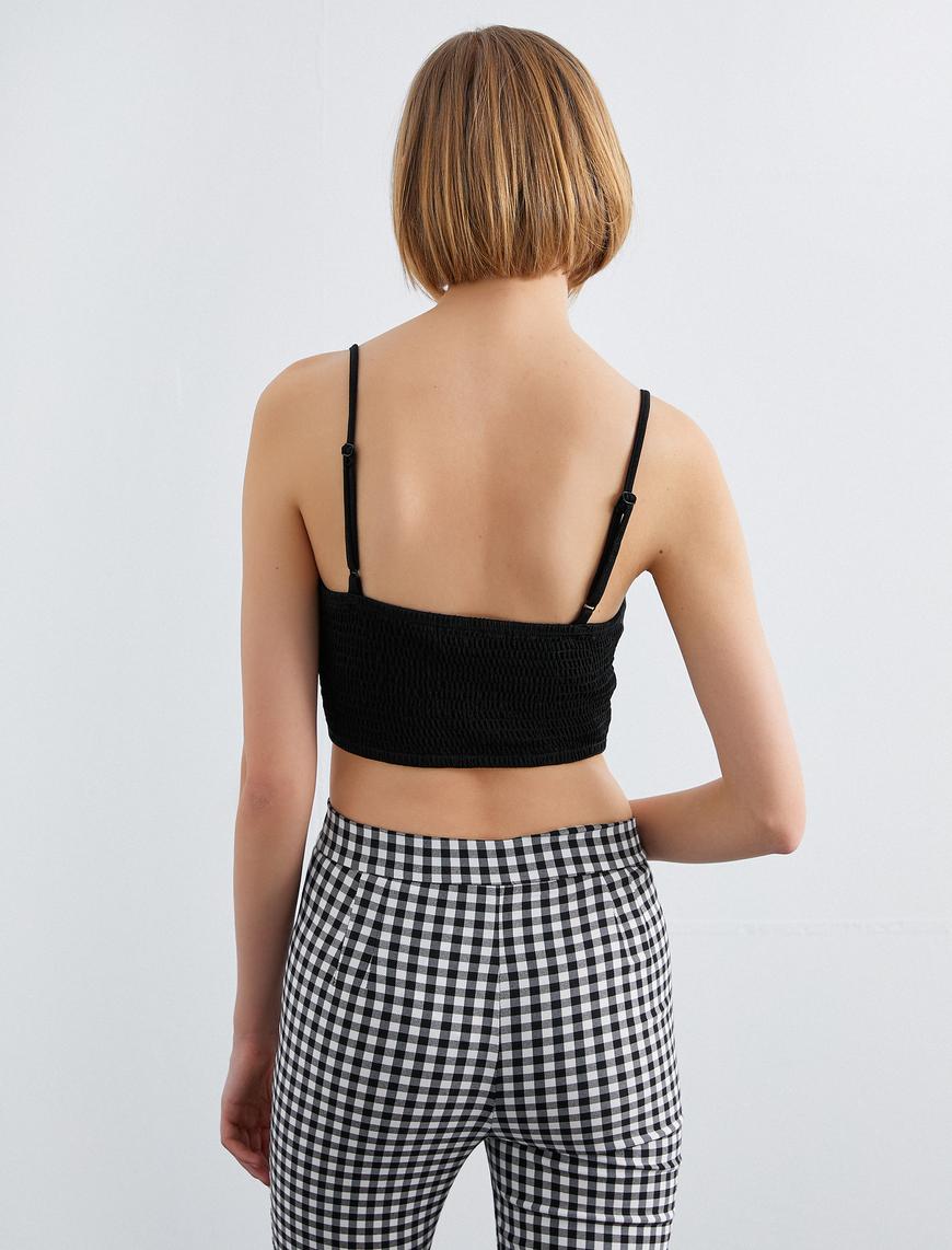   İnce Askılı Crop Top