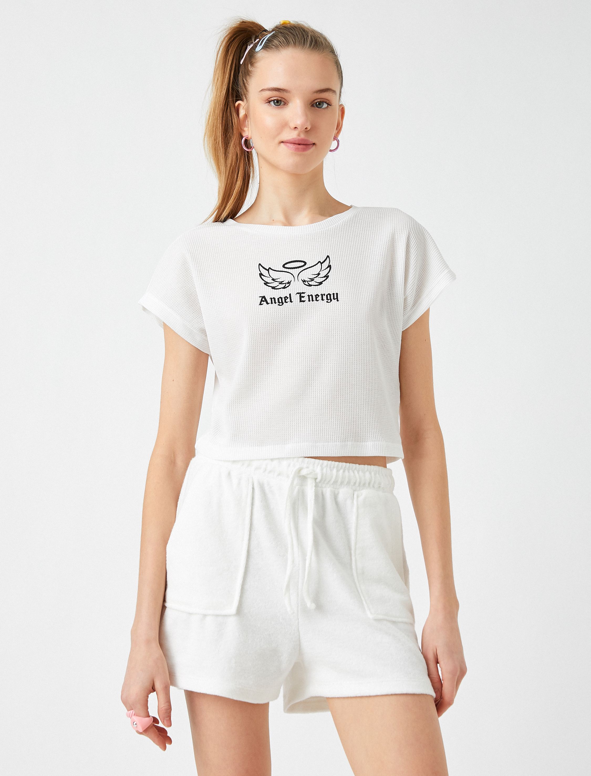   Baskılı Kısa Kollu Tişört