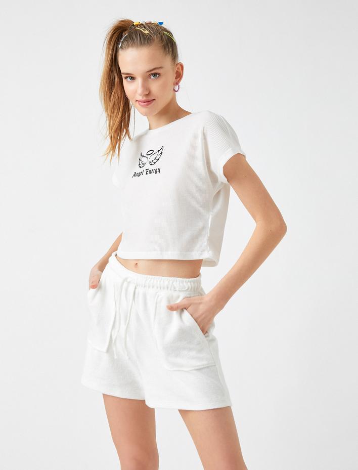  Baskılı Kısa Kollu Tişört