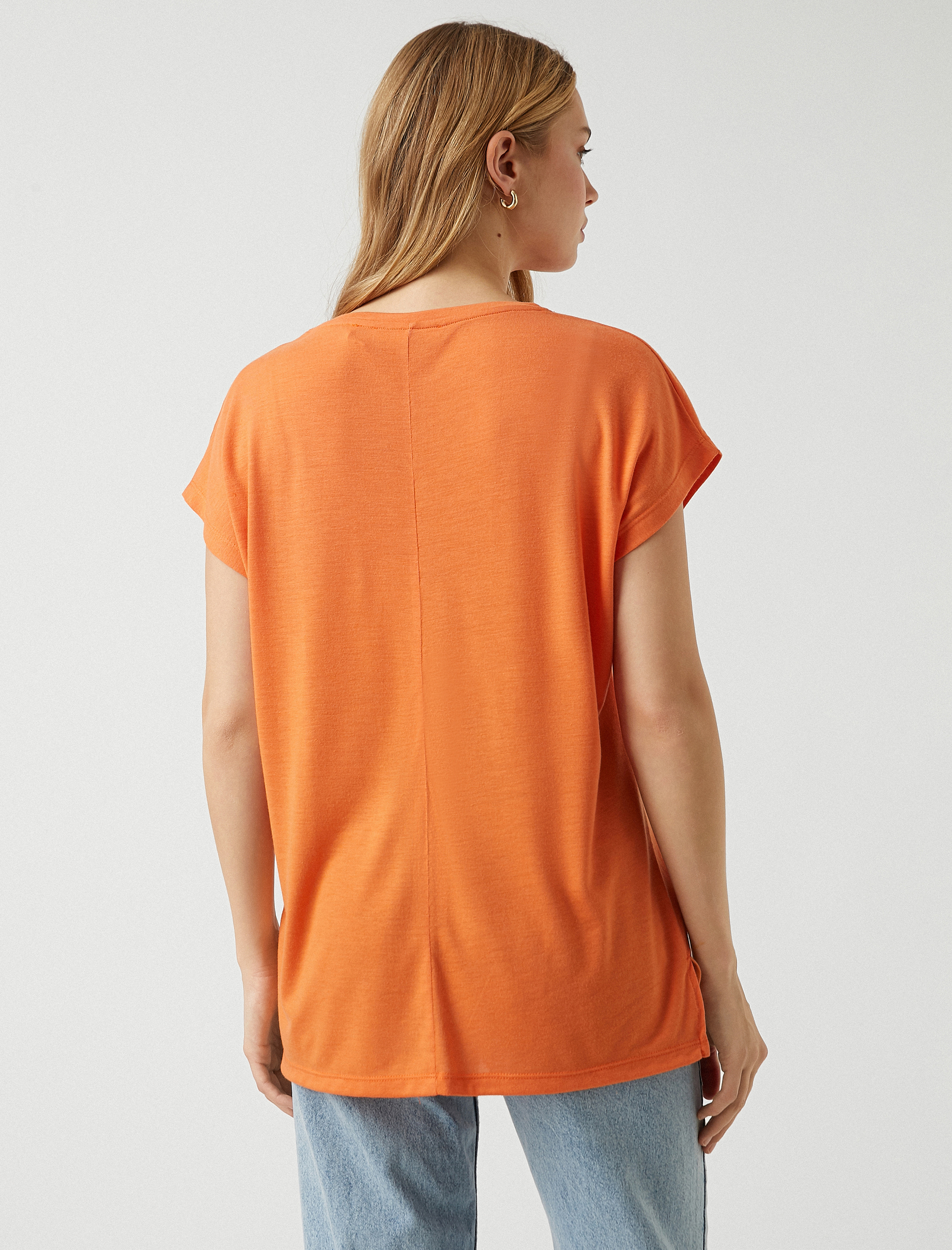   Slogan Baskılı Tişört Kısa Kollu Bisiklet Yaka