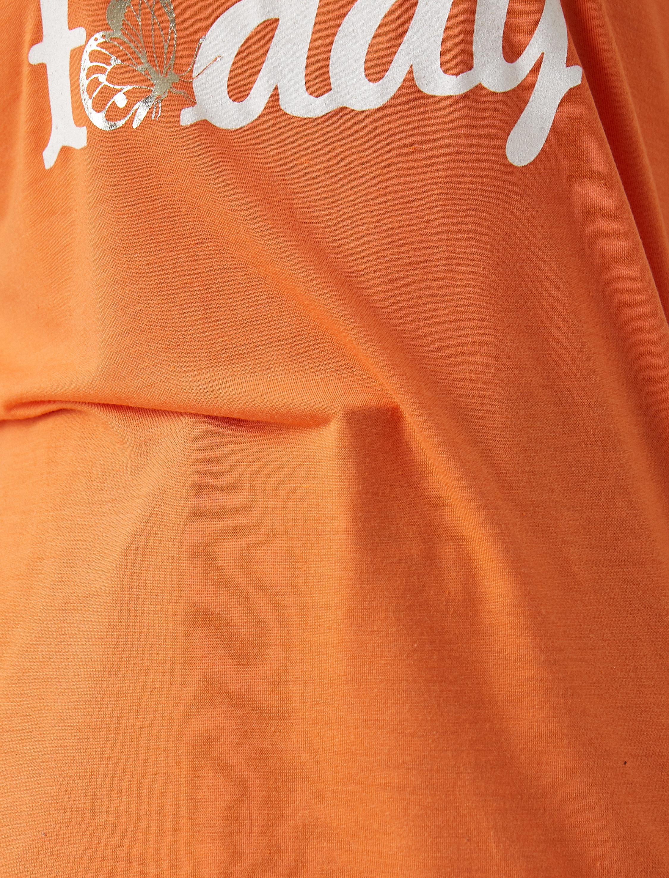   Slogan Baskılı Tişört Kısa Kollu Bisiklet Yaka