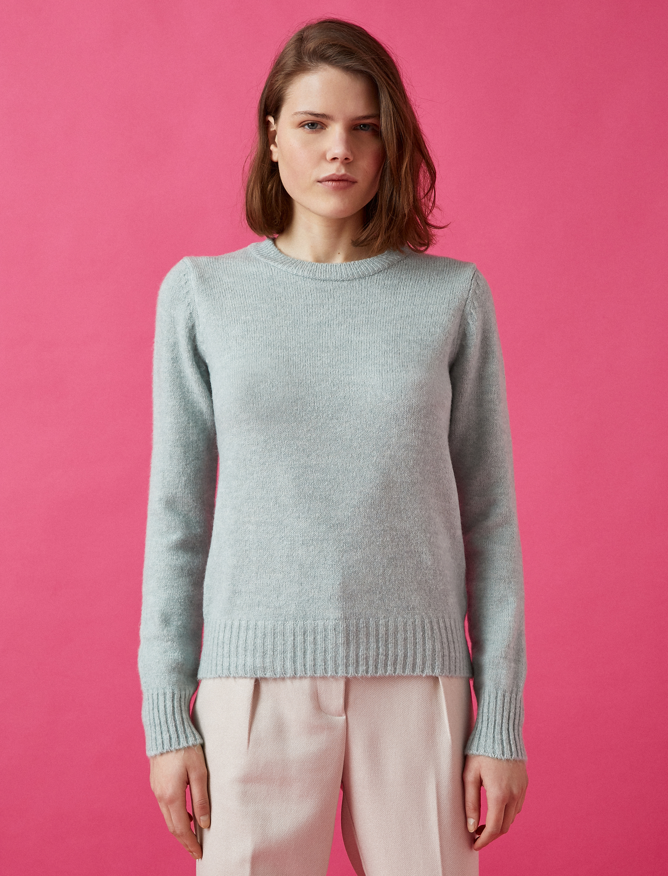   Bisiklet Yaka Uzun Kollu Triko Kazak