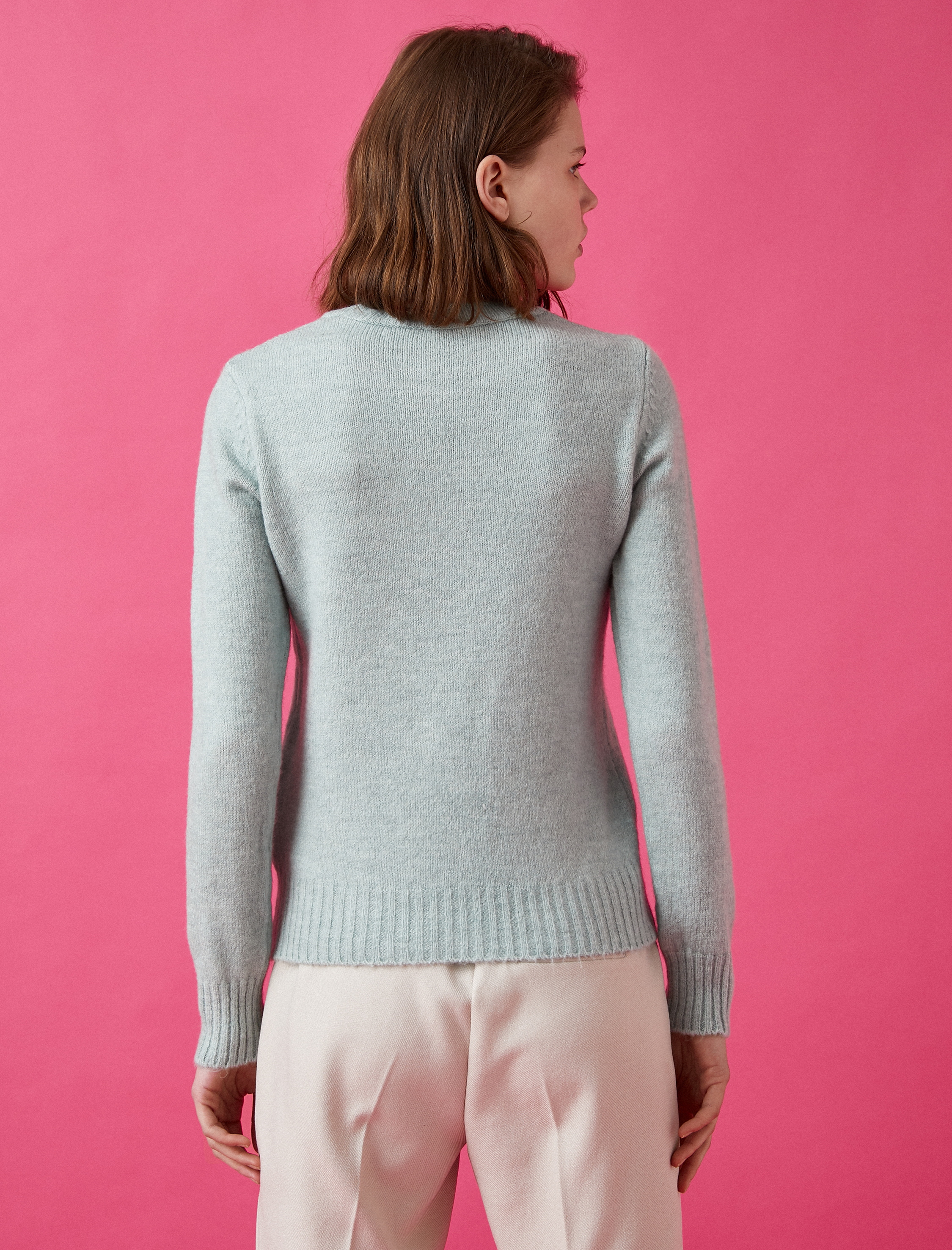   Bisiklet Yaka Uzun Kollu Triko Kazak