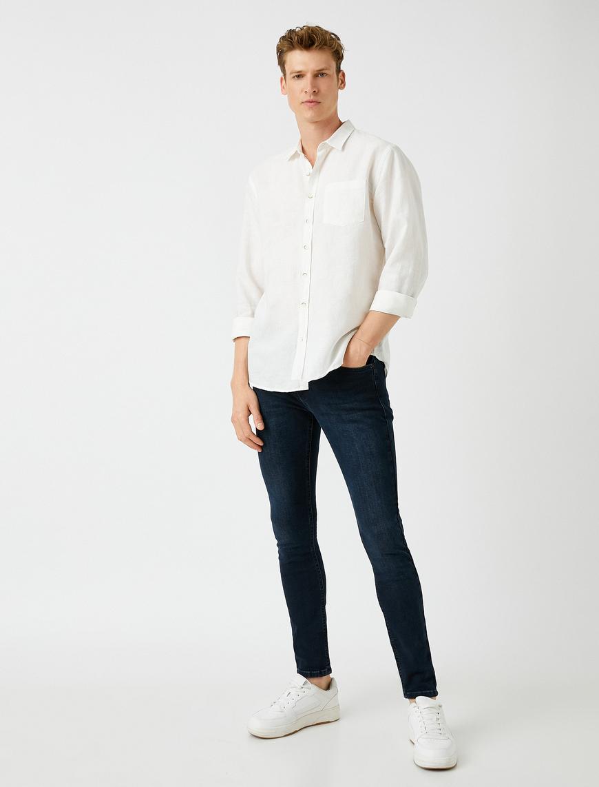   Super Skinny Fit Kot Pantolon - Justin Jean