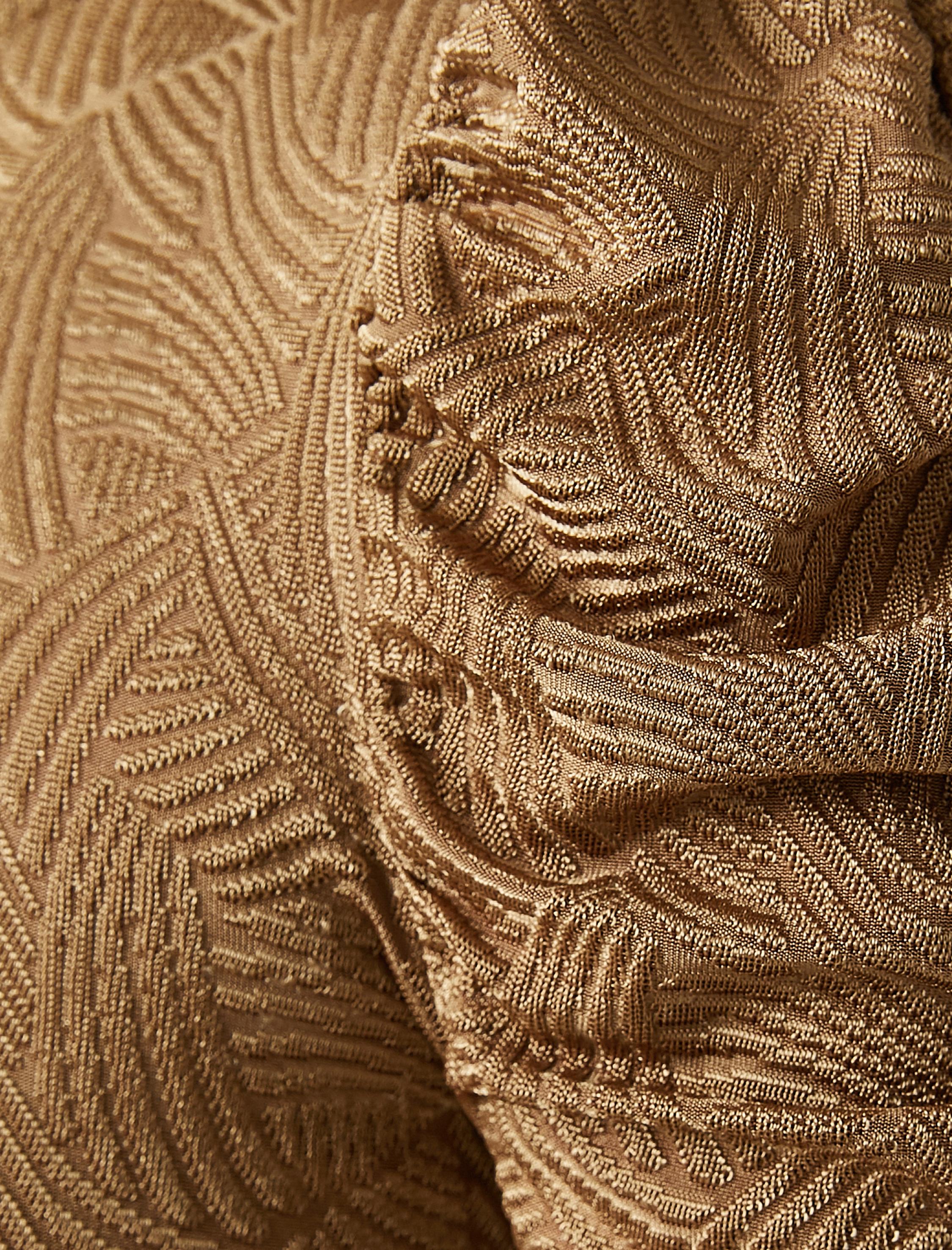   Bisiklet Yaka Kısa Kollu Omuz Detaylı Bluz