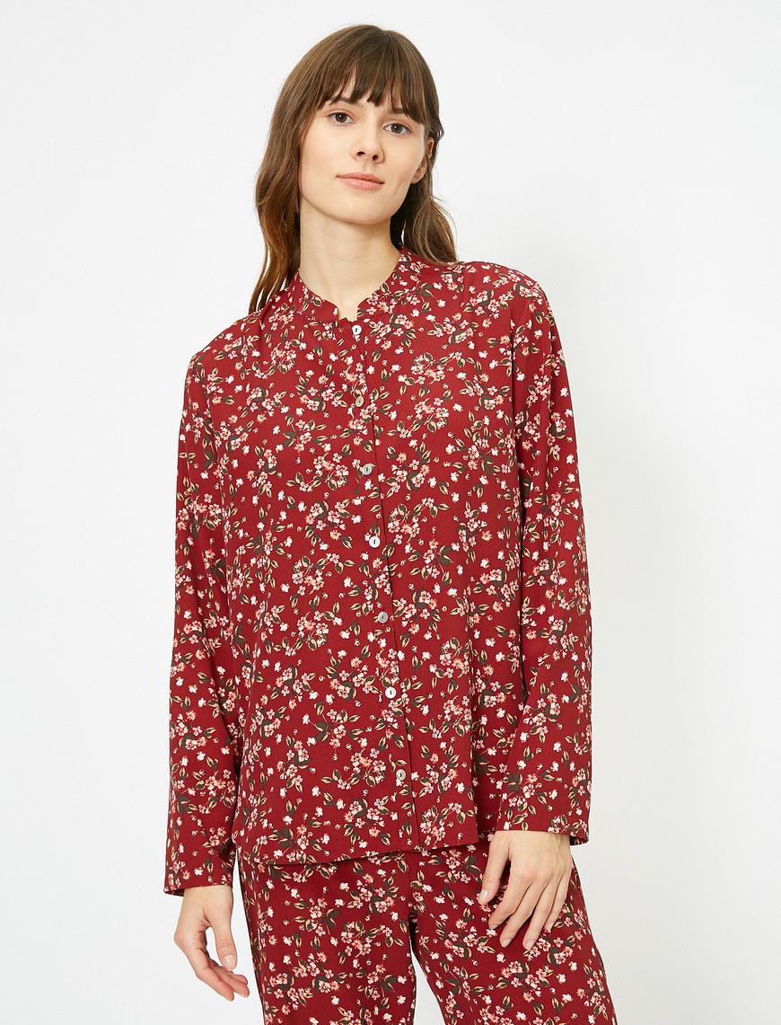   Desenli Pijama Üstü