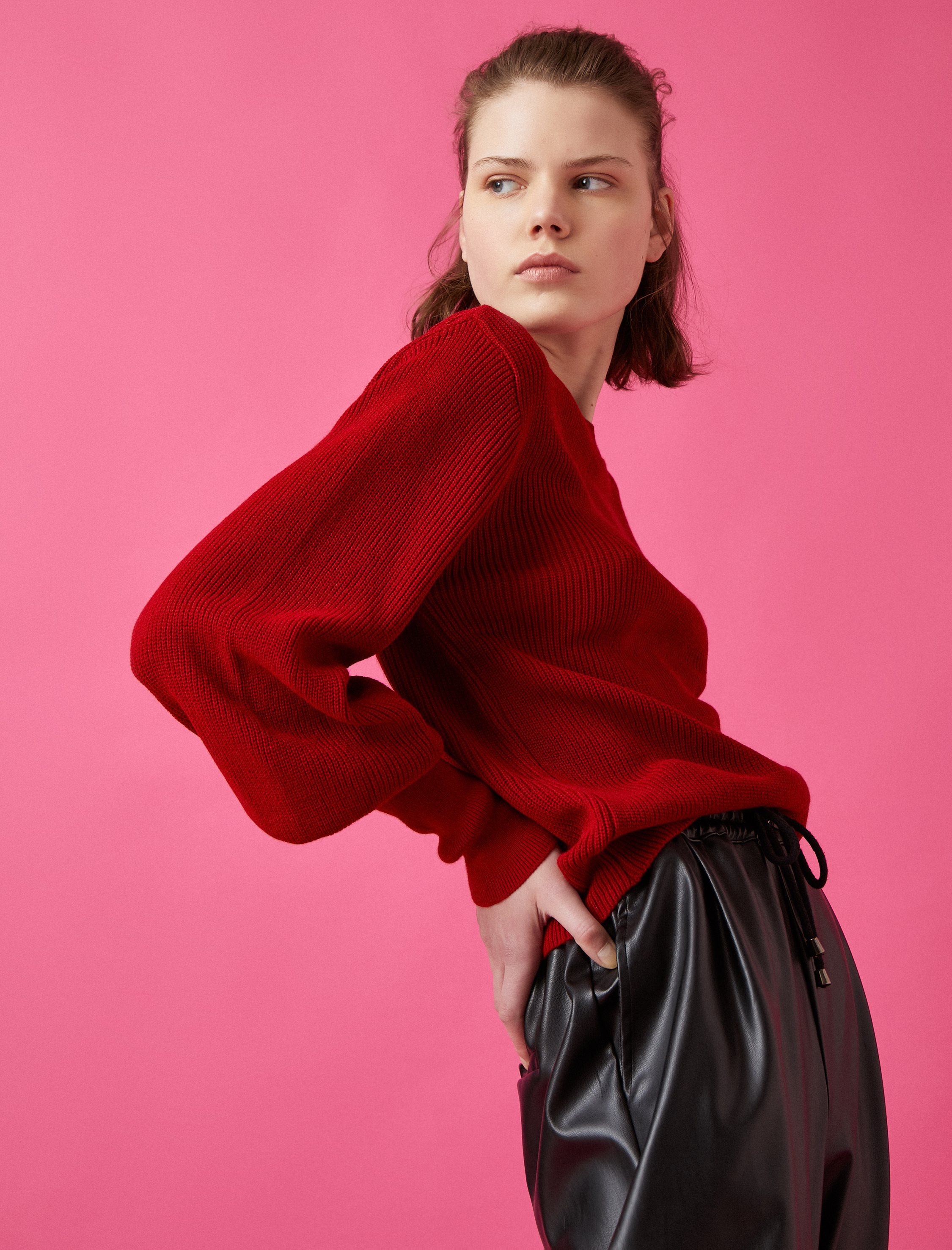   Bisiklet Yaka Uzun Kollu Basic Triko Kazak