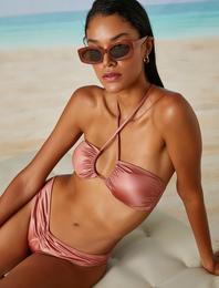 Büzgülü Bikini Üst