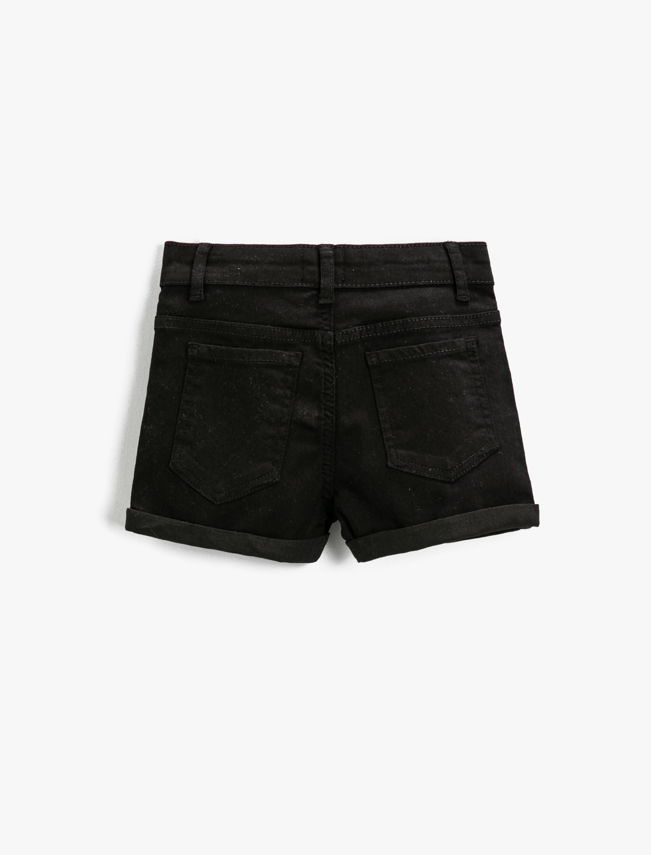  Kız Çocuk Basic Kot Şort Pamuklu