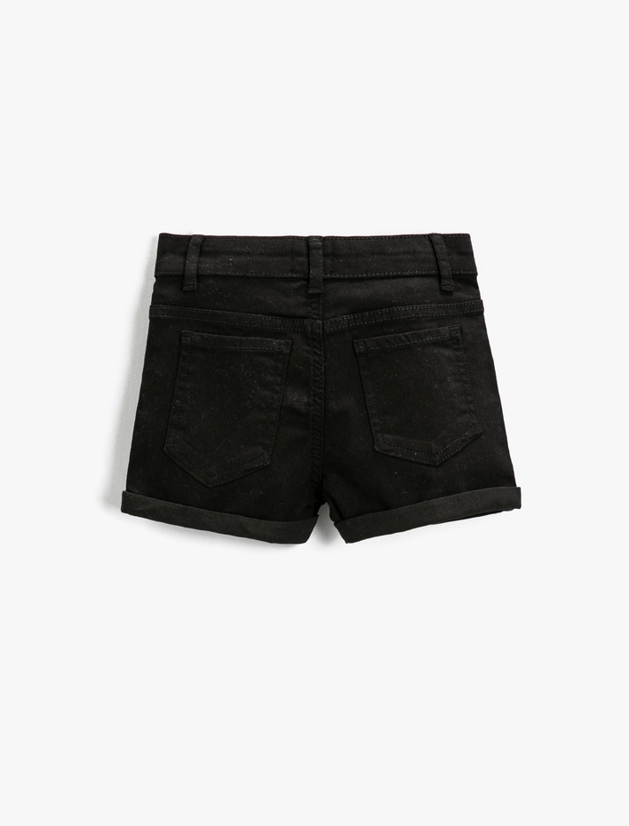 Kız Çocuk Basic Kot Şort Pamuklu