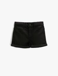 Basic Kot Şort Pamuklu