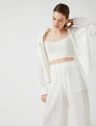 Crop Atlet İnce Askılı U Yaka