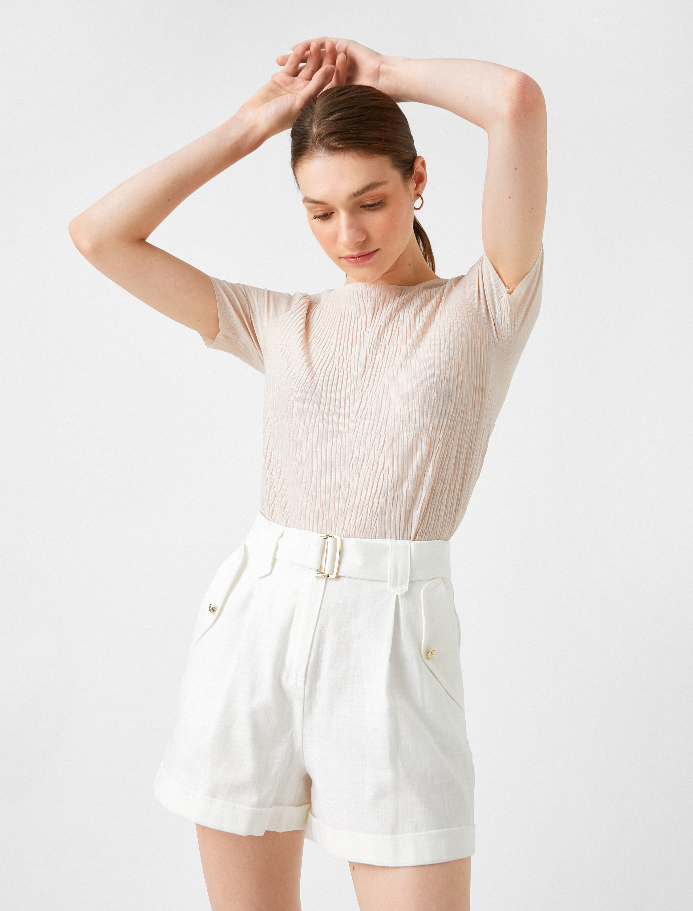   Bisiklet Yaka Kısa Kollu Tişört