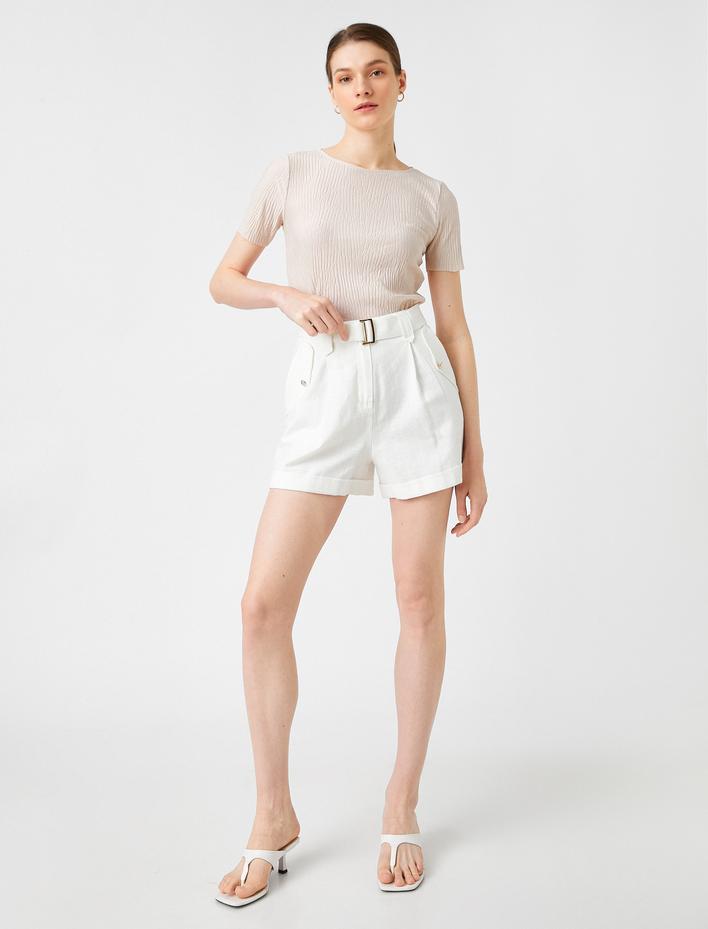  Bisiklet Yaka Kısa Kollu Tişört